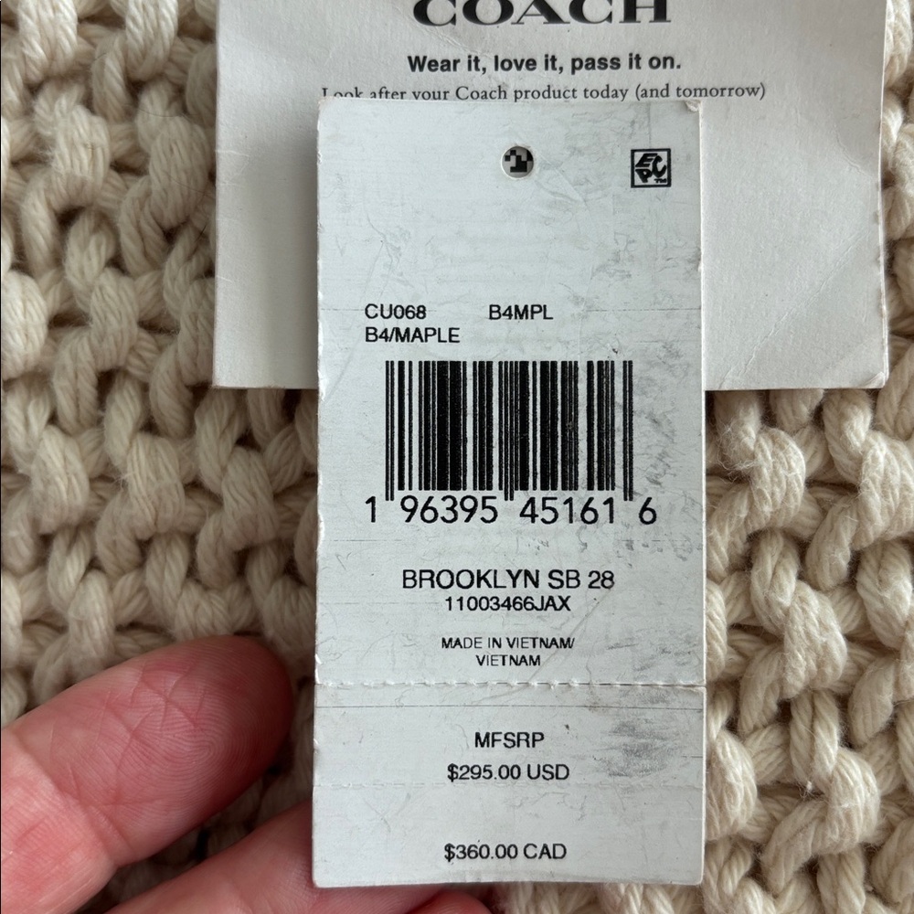 Coach Chocolate Brown Leather Brooklyn Shoulder Bag - Picture 11 of 11